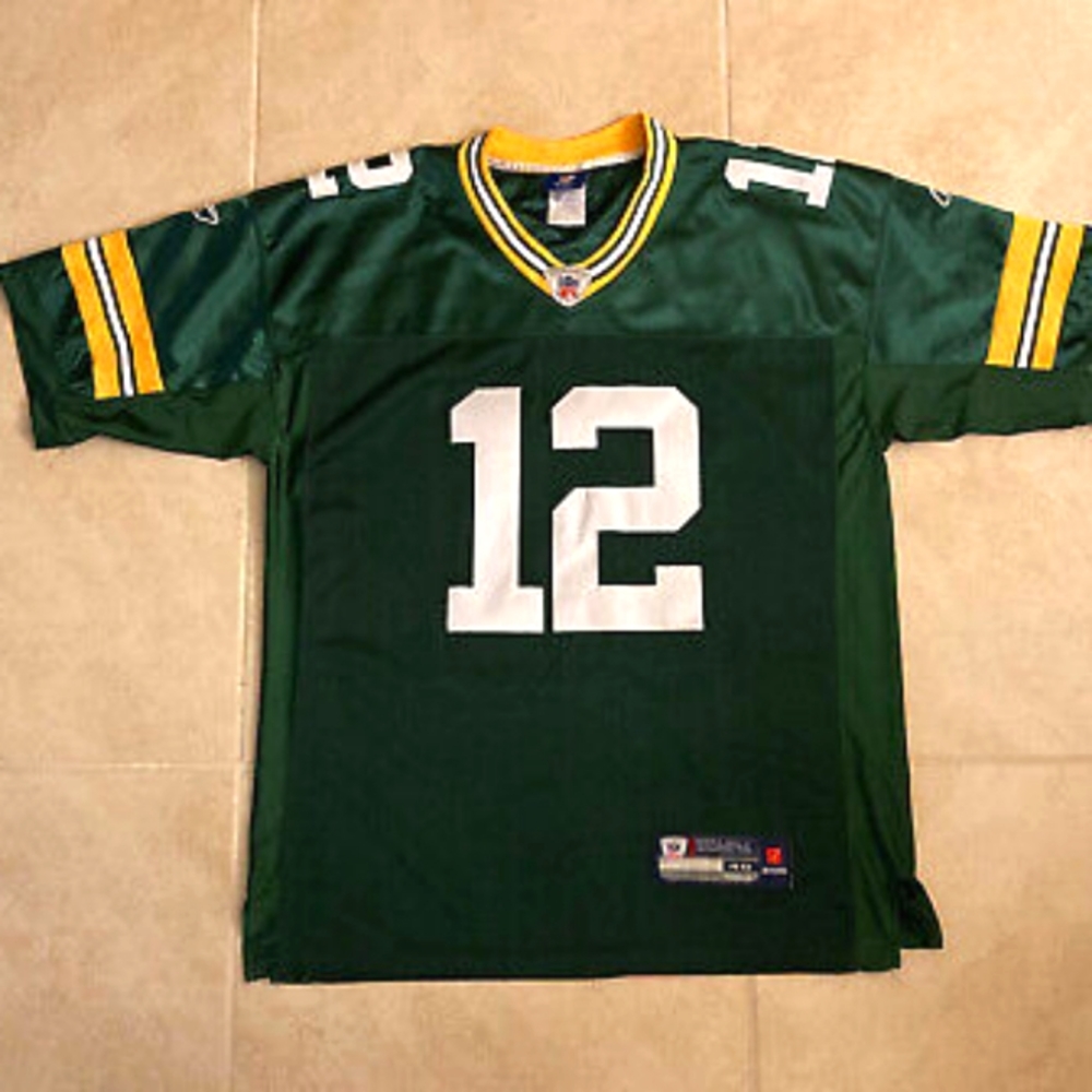 Green Bay Packers Aaron Rodgers #12 Rebok NFL jersey